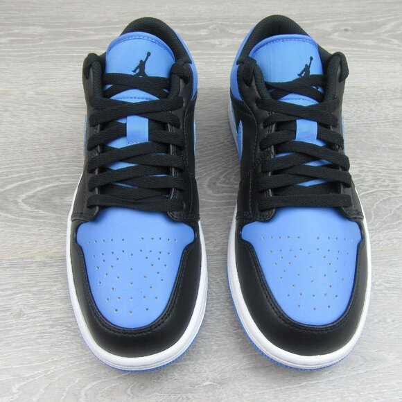 Air Jordan 1 Low University Blue Black Sneakers Men's Size 10 NEW - Picture 6 of 16